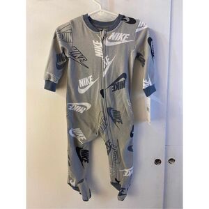 New Nike sleeper gray Spellout "Just do it"‎ 9m baby